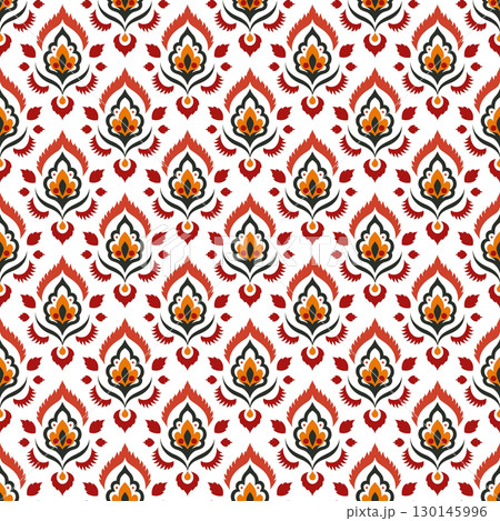 vector seamless pattern of abstract colorful geometric shapes 130145996