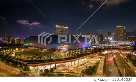 Kai Tak Stadium construction site in Hong Kong Aug 27 2025 130146034