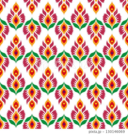 vector seamless pattern of abstract colorful geometric shapes 130146069