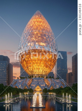 【AI生成】近未来の建築物  130146418