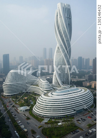 【AI生成】近未来の建築物  130146432