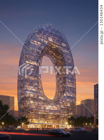 【AI生成】近未来の建築物  130146434