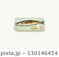 秋刀魚の塩焼きのイラスト  130146454