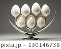 decorative and designer stand and egg rack. art in the food industry 130146738
