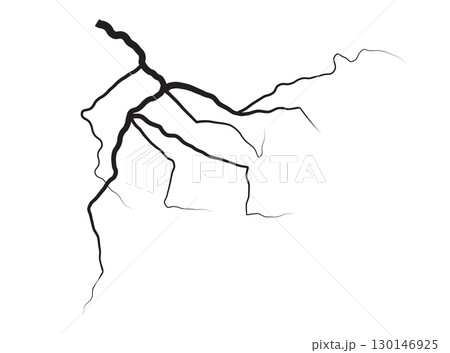 Lightning thunder illustration. Thunder electricity storm light energy flash rays. 130146925