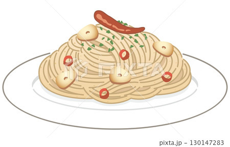 全粒粉パスタのペペロンチーノ 130147283