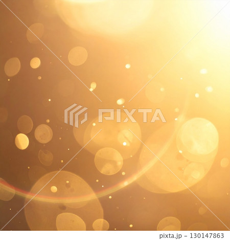 Abstract Gold Bokeh Background with Sparkling Light Flares for Celebratory Atmosphere Abstract Gold Bokeh Background with Sparkling Light Flares for Celebratory Atmosphere 130147863