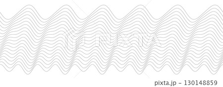 Abstract gray wavy line pattern for modern designs and minimalist backgrounds 130148859
