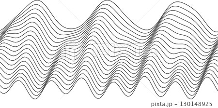 Abstract wave pattern design for modern art, technology, and decorative projects 130148925