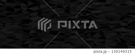 Abstract geometric texture featuring chaotic black triangular pattern for modern design and background concepts 130149315