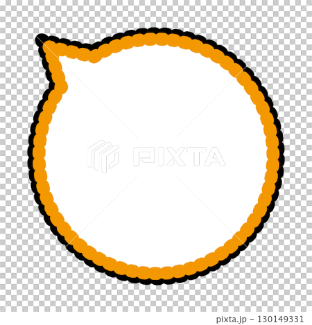 Simple speech bubble illustration circle 130149331