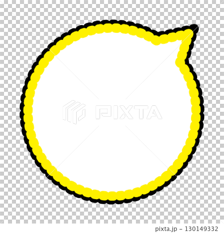Simple speech bubble illustration circle 130149332