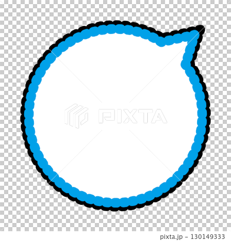 Simple speech bubble illustration circle 130149333
