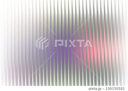 Gradient luminous ribbed fractal wallpaper with teal pink glowing reflections and glossy futuristic glass surface for modern design backgrounds 130150381