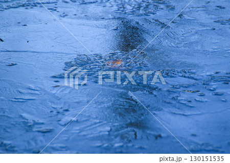 Ice Texture on Frozen Lake Surface Details Ice Texture on Frozen Lake Surface Details 130151535