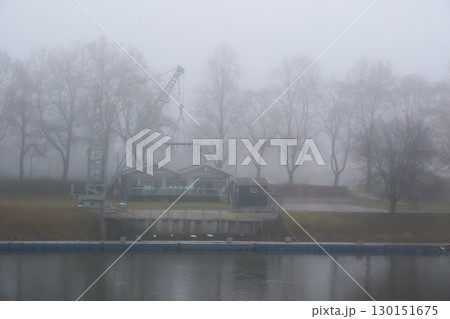 Misty River Trees Shrouded in Fog Misty River Trees Shrouded in Fog 130151675