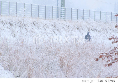 People Walking on Street During Snowy Winter Day 130151793