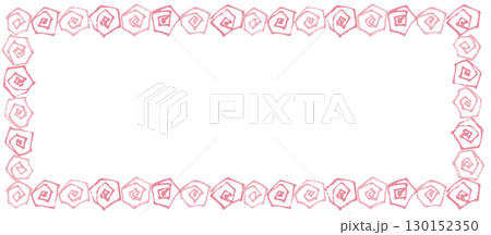 筆書き薔薇フレーム2 130152350