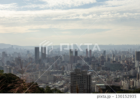 Panoramic View Of Taipei City In Taiwan. Panoramic View Of Taipei City In Taiwan. 130152935