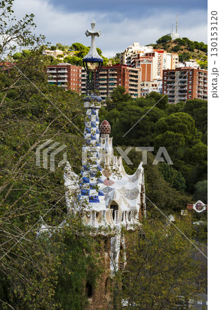 スペインのバルセロナにあるガウディの建築物やその風景 スペインのバルセロナにあるガウディの建築物やその風景 130153120