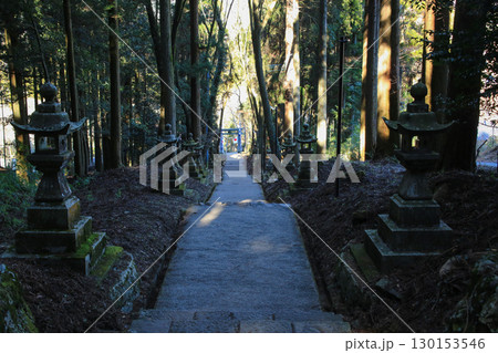 熊本県高森町　上色見熊野座神社　参道 130153546