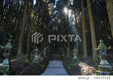 熊本県高森町　上色見熊野座神社　参道 130153548
