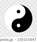 Illustrating the yin and yang symbol, this design depicts two interlocking shapes representing opposing forces. The black and white halves embody balance and harmony in life. 130153847