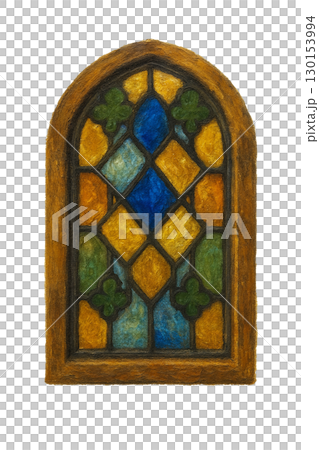 Oil painting style stained glass Oil painting style stained glass 130153994