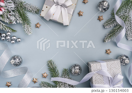 Silver and Frosted Christmas Gifts with Festive Decor Silver and Frosted Christmas Gifts with Festive Decor 130154003
