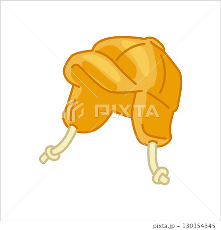Cartoon Yellow Winter Hat 130154345