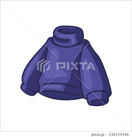 Purple Cartoon Winter Sweater 130154346