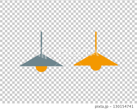 Set of simple pendant lighting icon illustrations Set of simple pendant lighting icon illustrations 130154741