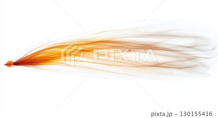 Abstract Orange Brown Hair Fibers Flowing Design Texture Background Art Soft Style Trend Silky Waves 130155416