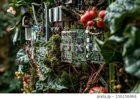 Fusion of Nature and Technology in an Artistic Green Electronics Installation 130156968