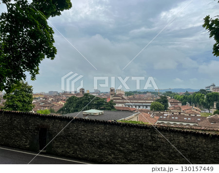 Panorama of centre of Brescia city with churches, towers and buildings, Italy Panorama of centre of Brescia city with churches, towers and buildings, Italy 130157449
