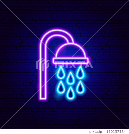Shower Head Neon Sign 130157584