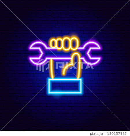 Repair Hand Wrench Neon Sign Repair Hand Wrench Neon Sign 130157585