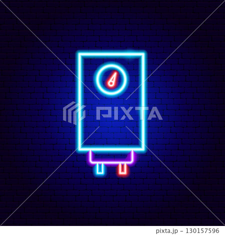Water Hot Boiler Neon Sign 130157596