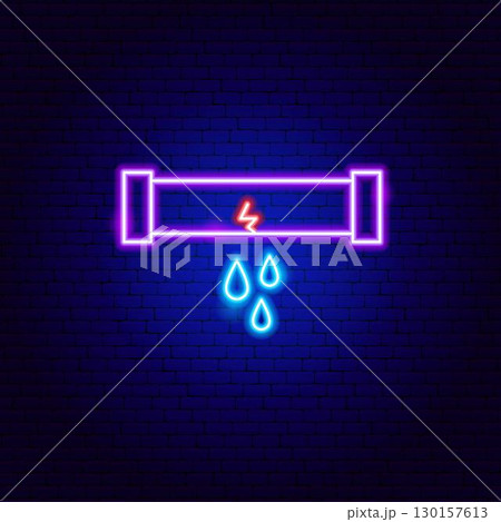 Leaking Pipe Neon Sign 130157613