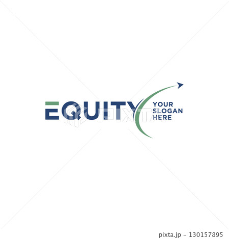 Equity letter with grow graphic symbol for business or finance company logo Equity letter with grow graphic symbol for business or finance company logo 130157895