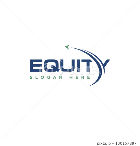 Equity letter for business or finance company logo design concept Equity letter for business or finance company logo design concept 130157897