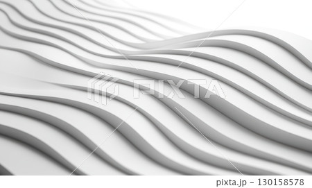 Soft curved lines create a wave pattern in minimalist design highlighting texture and depth 130158578
