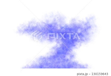 Dense blue smoke explosion on transparent background with dark edges, forming a surreal and dramatic mushroom cloud visual effect Dense blue smoke explosion on transparent background with dark edges, forming a surreal and dramatic mushroom cloud visual effect 130159643