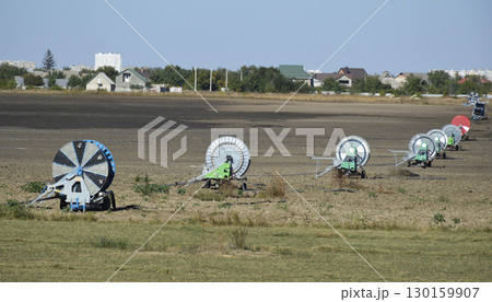 self-propelled irrigation system for industrial irrigation agricultural fields 130159907