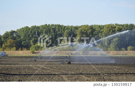 self-propelled irrigation system for industrial irrigation agricultural fields 130159917