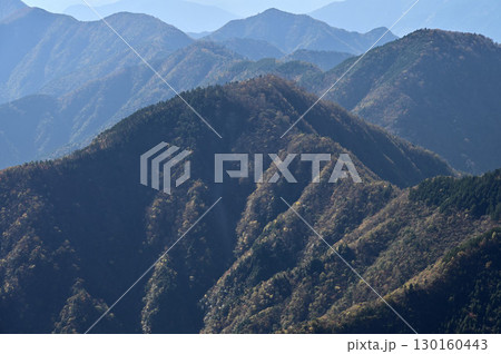 天子山地の毛無山からの展望 雪見岳 天子山地の毛無山からの展望 雪見岳 130160443