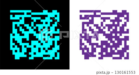 Fake QR code scan me vector illustration. Collection of QR Codes for modern technology. 130161553