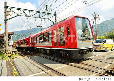 強羅駅に入る箱根登山電車 130161631