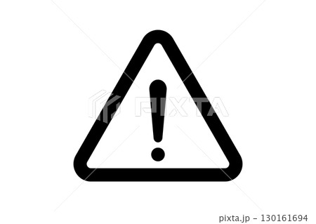 Danger sign warning triangle icon with exclamation point. Attention caution danger sign icon. Danger sign warning triangle icon with exclamation point. Attention caution danger sign icon. 130161694
