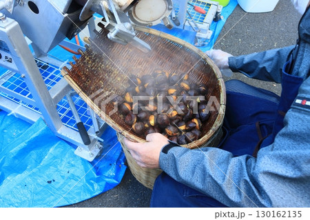 出来立ての焼き栗 出来立ての焼き栗 130162135